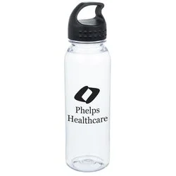 Clear Impact Outdoor Bottle with Crest Lid - 24 oz.