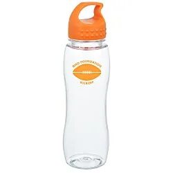 Clear Impact Poly-Pure Slim Grip Bottle with Crest Lid-25 oz