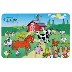 12-Piece Animal Puzzle - Farm