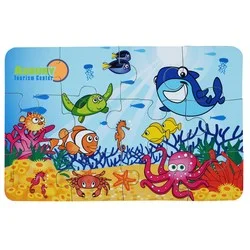 12-Piece Animal Puzzle - Ocean