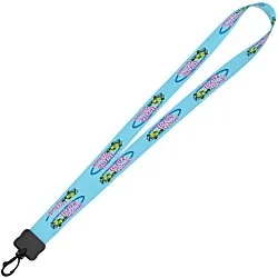 Dye-Sub Lanyard - 3/4" - 32" - Plastic Swivel Snap Hook - 24 hr