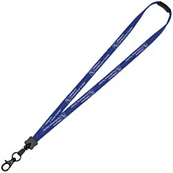 Lanyard with Neck Clasp - 5/8" - 32" - Large Metal Lobster Claw - 24 hr