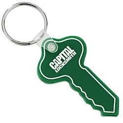 Round Head Key Soft Keychain - Opaque