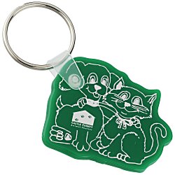 Cats & Dogs Soft Keychain - Opaque
