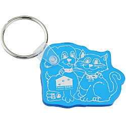 Cats & Dogs Soft Keychain - Translucent