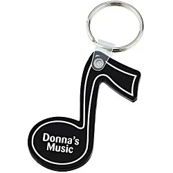 Music Note Soft Keychain - Opaque