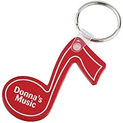 Music Note Soft Keychain - Translucent