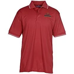 BLU-X-DRI Stain Release Performance Tipped Polo - Men's