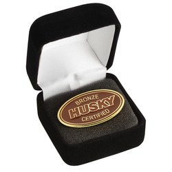 Classic Die Cast Lapel Pin - Oval - Gift Box