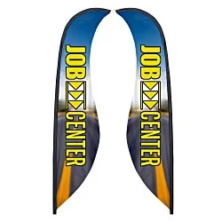 Sabre Sail Sign - 13' - Two Sided - Replacement Graphic