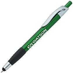 Simplistic Stylus Grip Pen - Metallic - Silver