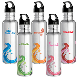 Stainless Wave Water Bottle - 25 oz.  Main Image