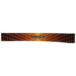 Standard Curved Floor Display - 10' - Header - Replacement Graphic