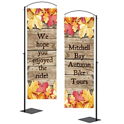 Curved Cantilever Banner Stand