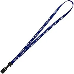 Smooth Nylon Lanyard - 1/2" - 32" - Large Metal Bulldog Clip - 24 hr