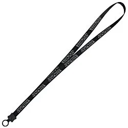 Smooth Nylon Lanyard - 1/2" - 32" - Plastic O-Ring - 24 hr