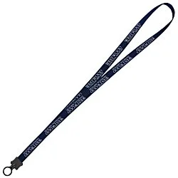 Smooth Nylon Lanyard - 1/2" - 34" - Plastic O-Ring - 24 hr