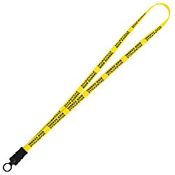 Smooth Nylon Lanyard - 1/2" - 36" - Snap Buckle Release - 24 hr