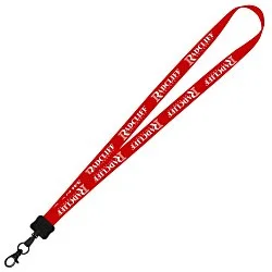 Smooth Nylon Lanyard - 3/4" - 32" - Metal Lobster Claw - 24 hr