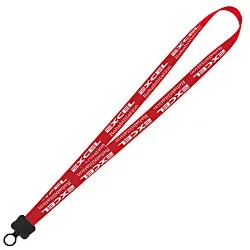 Smooth Nylon Lanyard - 3/4" - 32" - Plastic O-Ring - 24 hr