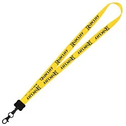 Smooth Nylon Lanyard - 3/4" - 34" - Metal Lobster Claw - 24 hr