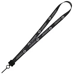 Smooth Nylon Lanyard - 3/4" - 36" - Metal Swivel Snap Hook - 24 hr