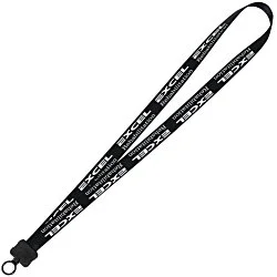 Smooth Nylon Lanyard - 3/4" - 34" - Plastic O-Ring - 24 hr