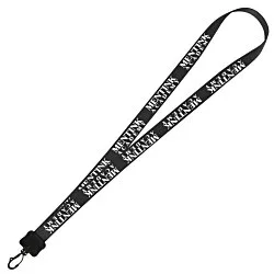 Smooth Nylon Lanyard - 3/4" - 34" - Plastic Swivel Snap Hook - 24 hr