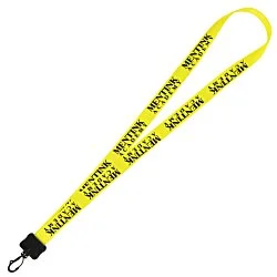 Smooth Nylon Lanyard - 3/4" - 36" - Plastic Swivel Snap Hook - 24 hr