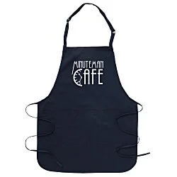 Stain Release Bib Apron with Teflon Finish - Screen