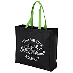 Colored Handle Tote - 14-1/2