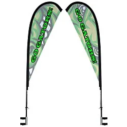 Premium 10' Event Tent - Sail Sign Banner - Two Sided