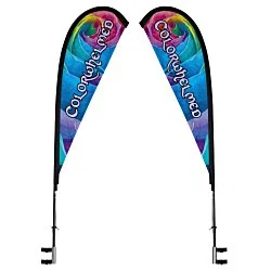 Premium 10' x 20' Event Tent - Sail Sign Banner - Two Sided