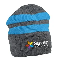 Fleece Lined Stripe Beanie