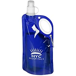 Fold Flat Water Bottle with Carabiner - 25 oz.