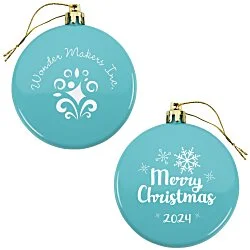 Flat Shatterproof Ornament - Snowflake - Merry Christmas