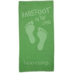 Tone on Tone Stock Art Towel - Barefoot in Sand