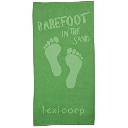 Tone on Tone Stock Art Towel - Barefoot in Sand