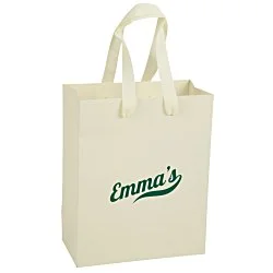 Kraft Eurotote with Woven Handle - 10" x 8"