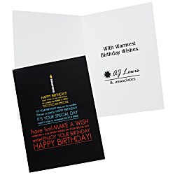 Make a Wish Birthday Greeting Card