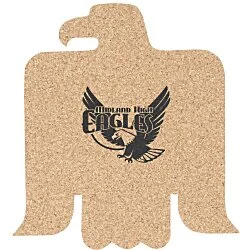 Large Cork Coaster - Eagle