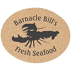 Large Cork Coaster - Oval