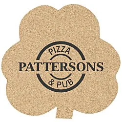 Large Cork Coaster - Shamrock