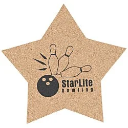 Large Cork Coaster - Star