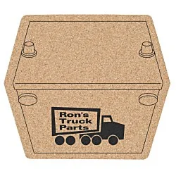 Large Cork Coaster - Car Battery