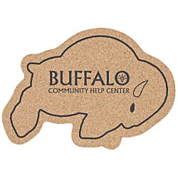 Large Cork Coaster - Buffalo