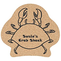 Large Cork Coaster - Crab