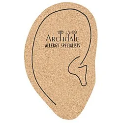 Large Cork Coaster - Ear