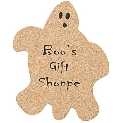 Large Cork Coaster - Ghost