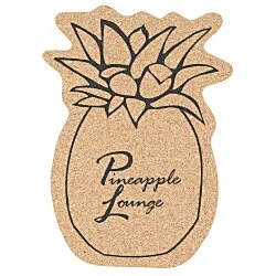 Large Cork Coaster - Pineapple